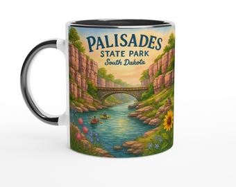 Palisades State Park Watercolor Mug: South Dakota Nature Gift