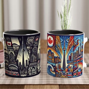 Toronto Nightscape Mug - Iconic Landmarks & Dramatic Beauty - The Heart of Toronto - FREE SHIPPING!