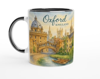 Oxford England Mug – University, Radcliffe Camera & Bridge of Sighs