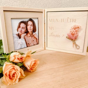 Veux-tu être ma témoin|témoin|Demande demoiselle d'honneur mariage |Demande temoin cadeau