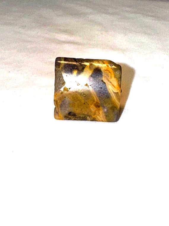 VINTAGE GEMSTONE ADJUSTABLE ring wire wrapped rin… - image 1