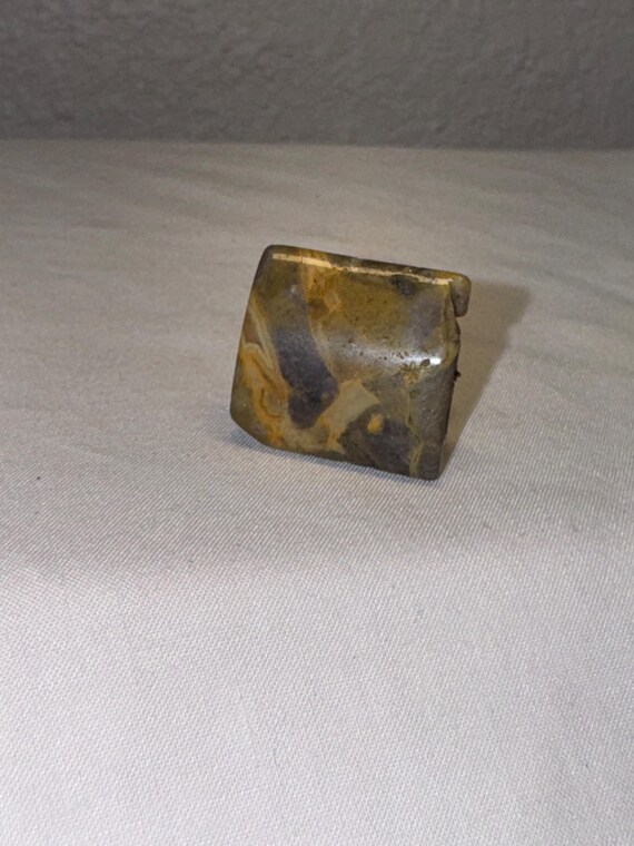 VINTAGE GEMSTONE ADJUSTABLE ring wire wrapped rin… - image 8