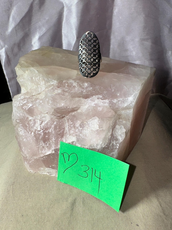 STERLING SILVER DESIGNER ring solid silver ring o… - image 4