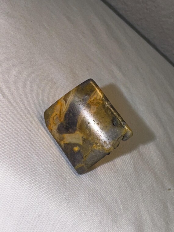 VINTAGE GEMSTONE ADJUSTABLE ring wire wrapped rin… - image 7