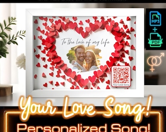 Custom Lyrics Song: Personalized Music Gift (PDF Print)