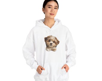 Puppy Dog Hoodie, Cozy Pet Lover Sweatshirt