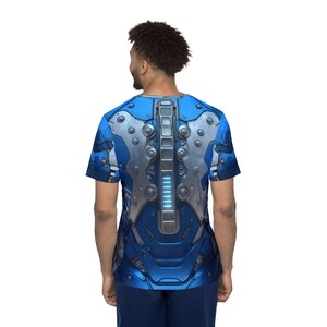 Iron Man ARC Reactor Tennis Ball T-Shirt, Moisture-Wicking Athletic Top image 3