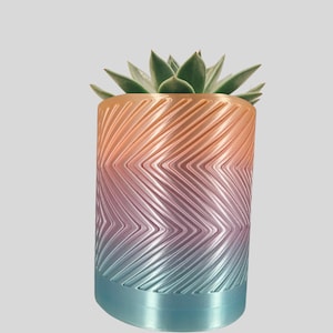 Zigzag 3D Printed Plant Pot