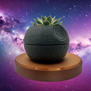 Star Wars Death Star Flower Pot with Removable Drip Tray