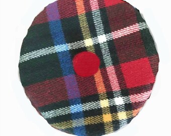 Scottish Bonnet - Tam Hat for Dog - Scottish Bonnet Cat Dog Hat - Tam o' Shanter Mini Hat - Tartan Cat tams - Mini Tartan Beret