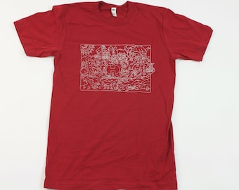 Belt Farm Art Print Tee Shirt