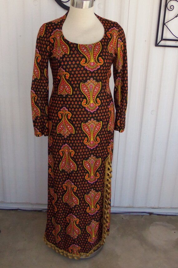 hippy evening dress