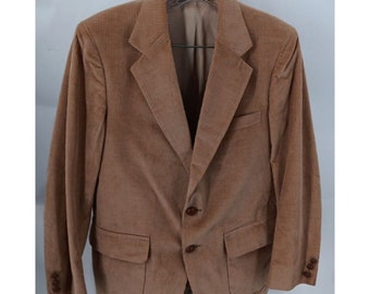 Vintage Brown Corduroy Sportcoat Men's Medium USA 70’s