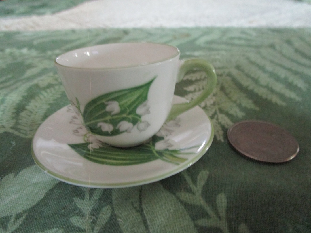 Shelley Fine Bone China Doll Tea Cup and Saucer Lily of the Etsy