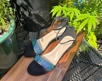 Zwart-blauwe sandaal maat 11 (B-VS)