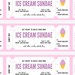 Editable Build Your Own Ice Cream Sundae Coupon, Custom Ice Cream Date ...
