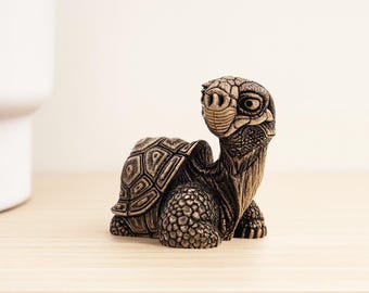 手作りブロンズ製ミニチュアネズミの置物：野生動物の室内装飾 - Etsy 日本