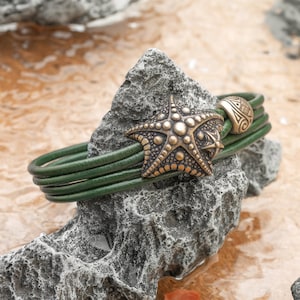 Starfish Charm Bracelet – Ocean Sea Jewellery for Men and Women Everyday Wear - Exquisite Nautical Jewelry Perfect Summer Gift for Her Him