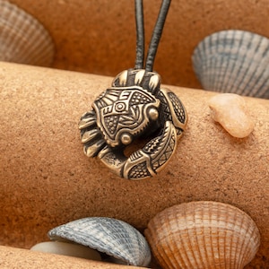 Nautische ketting krab - Polynesische Maori-stijl hanger cadeau voor mannen en vrouwen hem en haar - Ocean Hawaiian Tribal Surfer Beach Jewellery