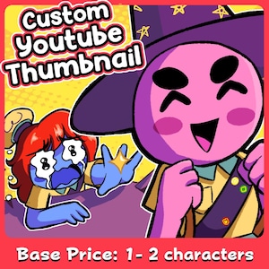 Miniaturas personalizadas de YouTube / Encargo de arte de miniaturas de YouTube