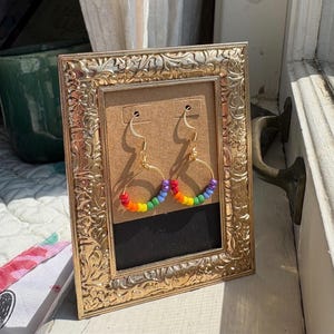 Pride Rainbow Hoop Earrings