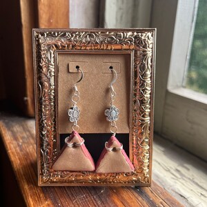 Pink Ceramic Earrings