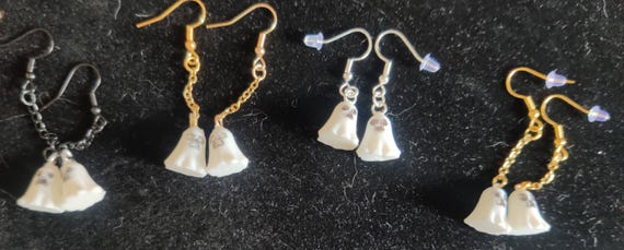 Spöken Örhängen - Halloween Smycken i Olika Storlekar