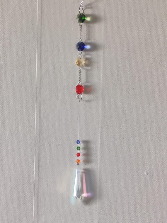Rainbow Suncatcher Window Decoration: Light Prism Home Decor