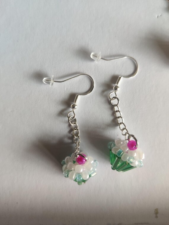 Handgjorda Pärlörhängen - Cupcake Design