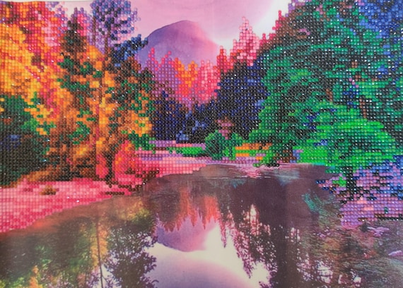 Colorful Landscape Diamond Painting - 40x30 Unframed