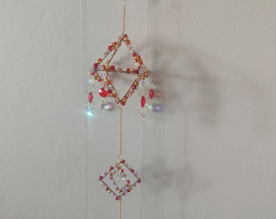 Kristall Suncatcher - Vacker Fönsterprydnad