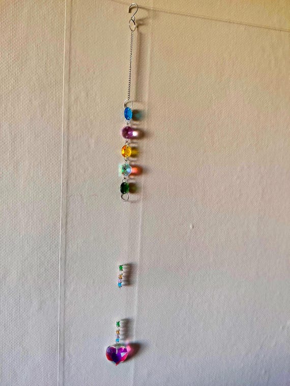 Rainbow Suncatcher Window Decoration: Light Prism Decor