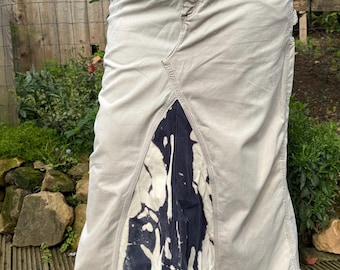 Spódnica maxi Carhartt Vintage damska, przerobiona, szerokość 40 cali / długość 39 cali
