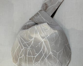 Handmade Japanese Knot Bag, Pearl Evening Bag, Bridesmaid Gift