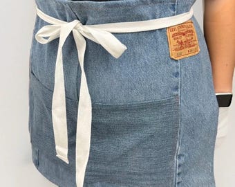 Levi’s   Reworked Waist Apron With Pockets Blue Denim one size fits all