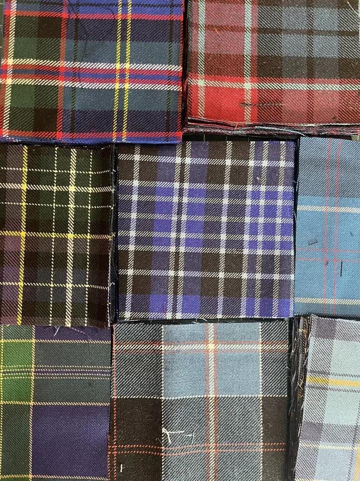 Tartan Wool Quilting Squares: 6x6-inch Mixed Colors, Packs of 10 - Etsy