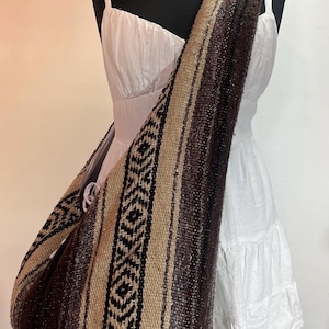 Mexikanische Umhängetasche Vintage Große Schultertasche / Schultertasche / Hippie Handmade