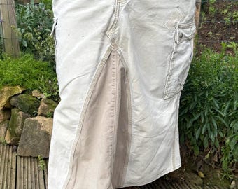 Spódnica maxi Carhartt Vintage damska z bawełny, szerokość 34 cale / długość 34 cale