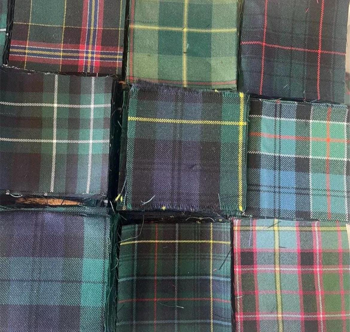 Tartan Wool Quilting Squares: 6x6-inch Mixed Colors, Packs of 10 - Etsy