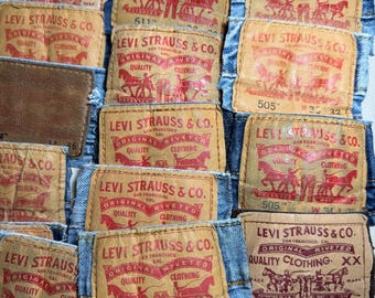 Levi’s Vintage Back tags X3 labels mix of numbers