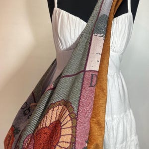 Vintage Jahreszeiten Decken Tasche Große Schultertasche / Sling Bag /Hippy Handmade