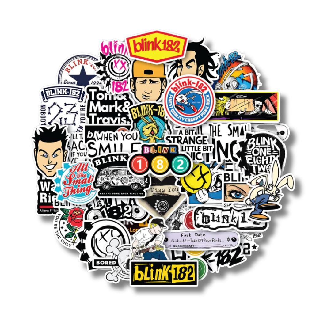 30 Pcs Blink 182 Sticker Pack Waterproof - Etsy