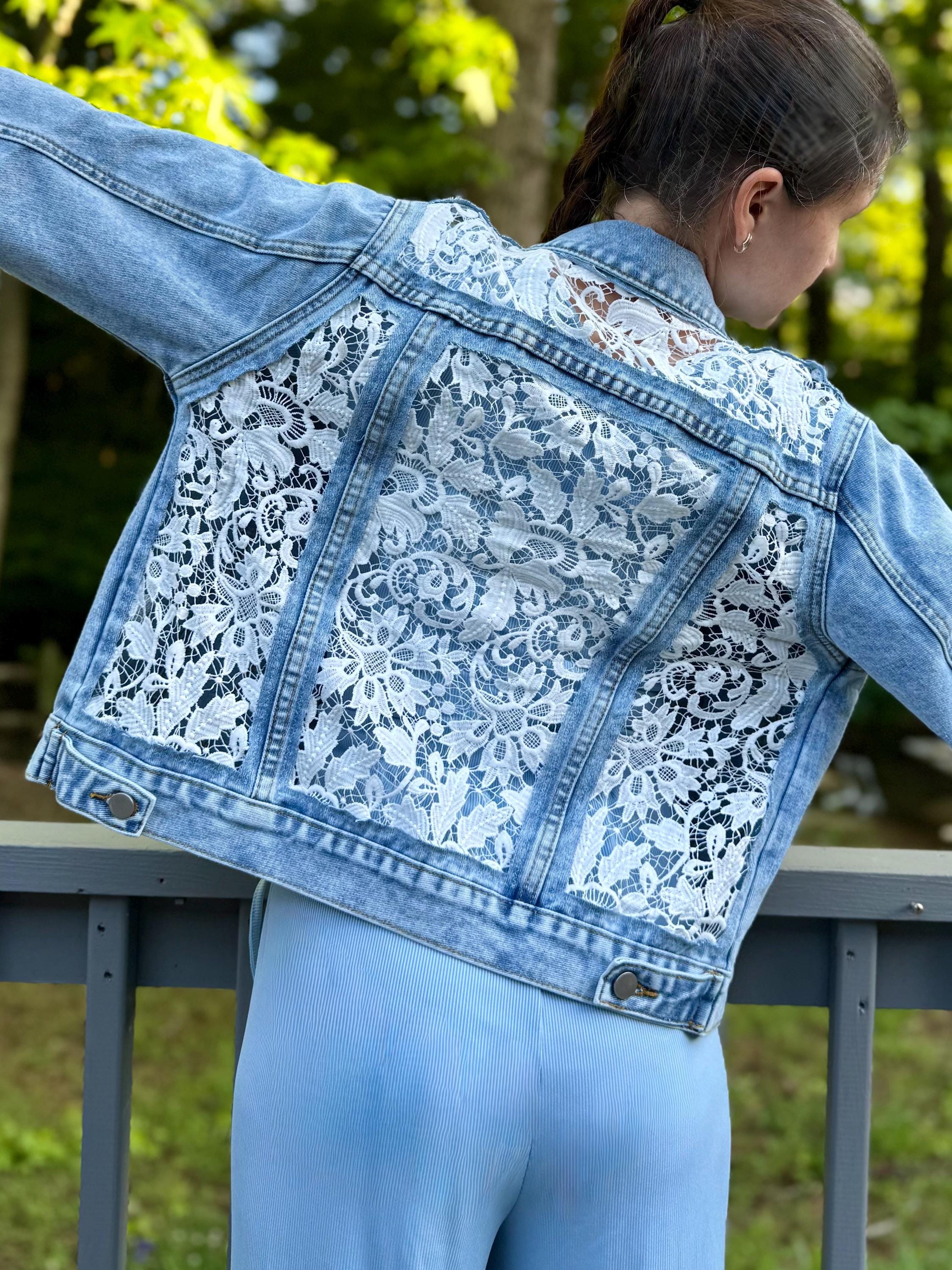 Lace Back Jacket - Etsy