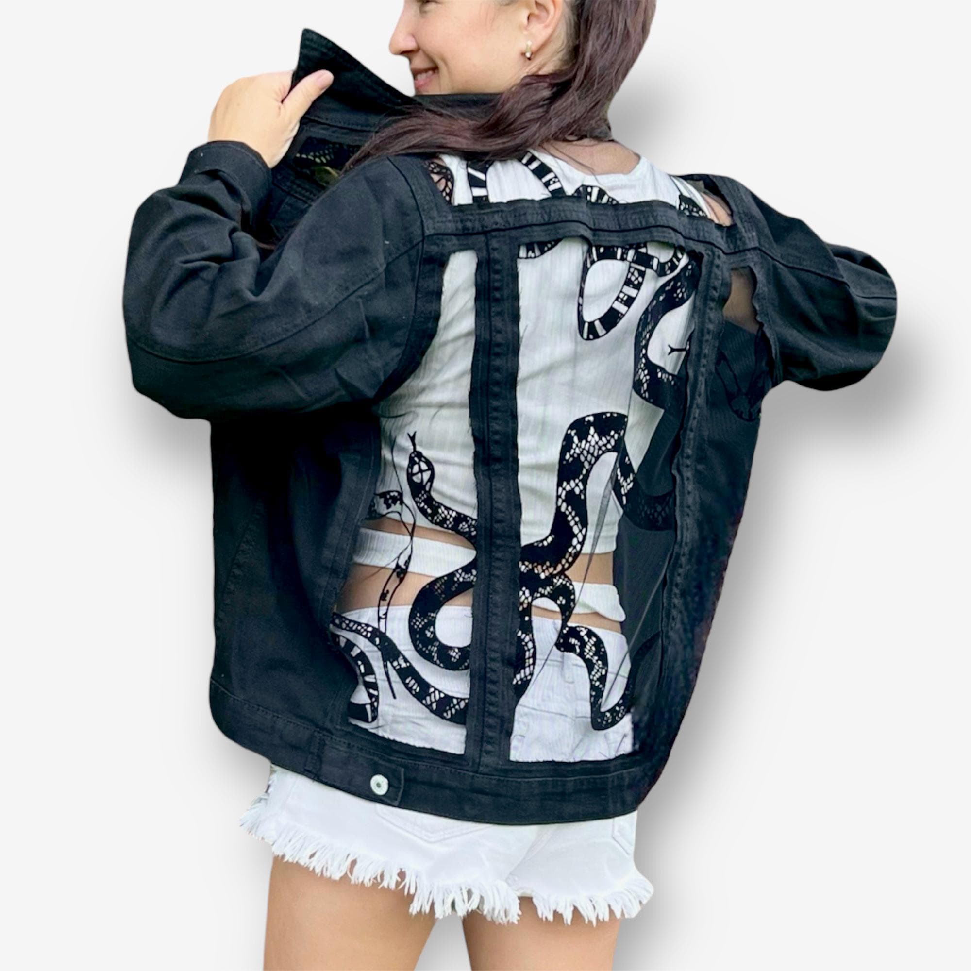 Snake Jean Jacket - Etsy