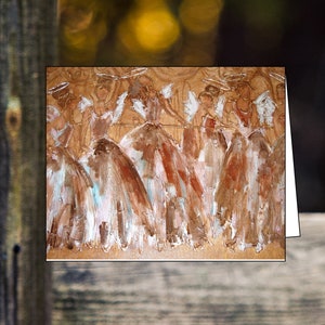 Tarjetas de notas de ángeles bailarines, regalos de cumpleaños, notas de ballet de ángeles de bellas artes, tarjetas de notas inspiradoras