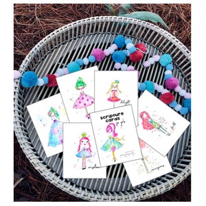 Scripture cards young girls, whimsical cards