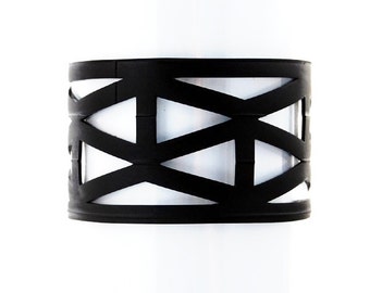 Lattice - Recycled Bicycle Inner Tube Cuff