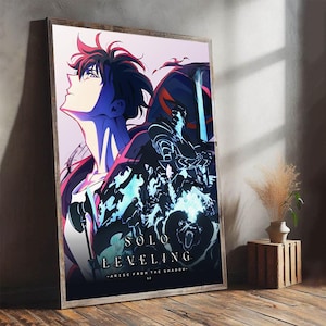 Solo Leveling Staffel 2 Poster, Klassische Vintage Leinwand Poster, Home Decor, Kreative Kunst Druck Poster für Geschenk, Film Fan Sammlerstücke