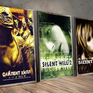 Slient Hill Poster, Slient Hill Spiel Poster Klassisches Vintage Leinwand Poster, Wohnkultur, Kreative Kunst Poster für Geschenk, Filmfan Sammlerstücke