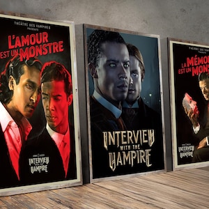 Interview with the Vampire TV Poster, Classic Vintage Canvas Poster, Home Decor, Creative Art Print  for Gift, Film Fan Collectibles